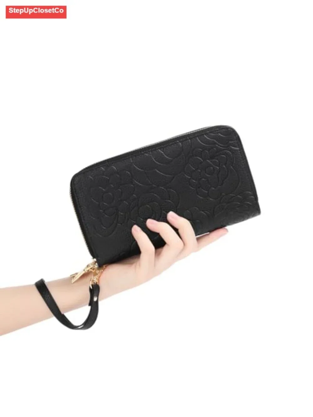 Women's Wristlet Wallet 2 Zip Around RFID Blocking Clutch Purse
